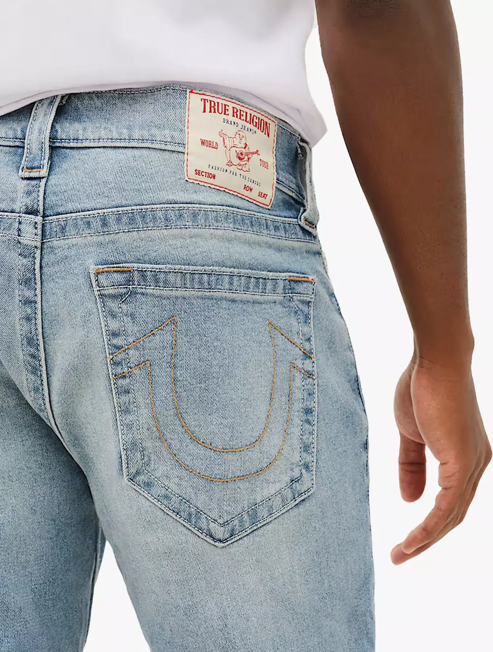 True Religion  - Men Denim Pants - ROCCO SN NO FLAP 32 INSEAM - Medium Blue