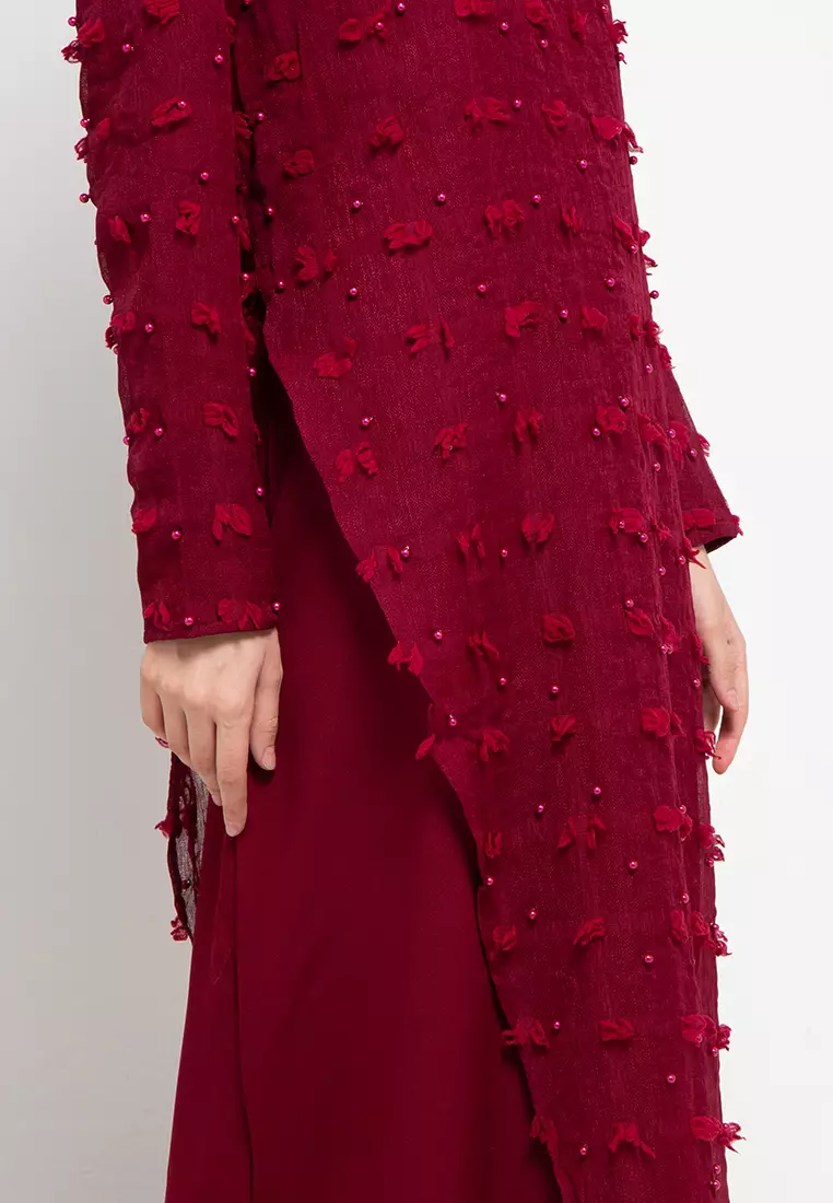 Jane Maxi Dress In Maroon