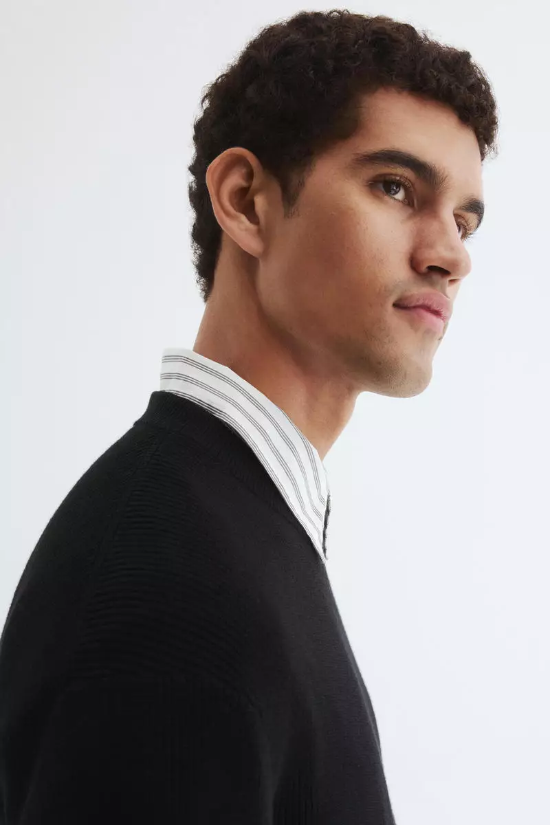 Regular Fit Rib-knit jumper