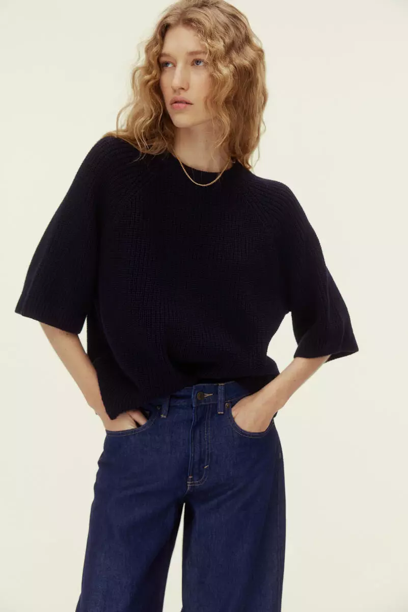 Rib-knit top