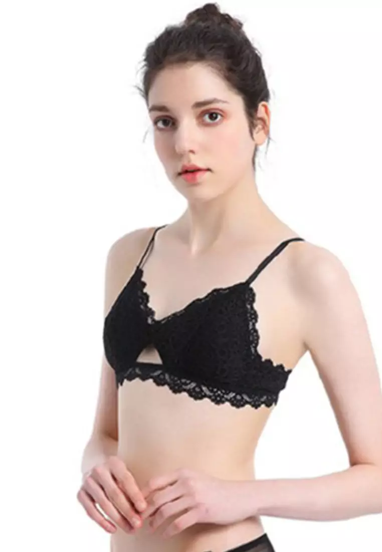 Lace Bralette - Black - Ladies