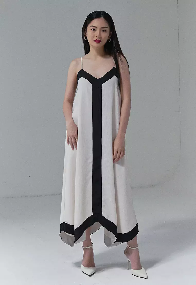 Mary Silk Tulleries Maxi Dress