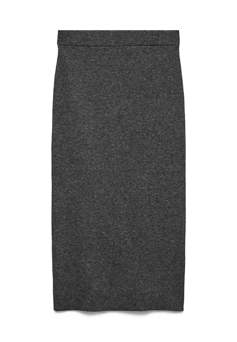 Mid Waist Midi Skirt