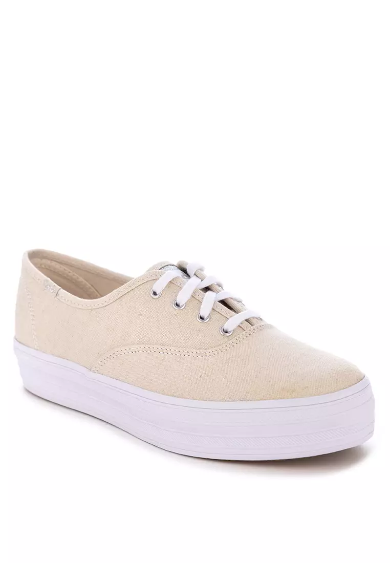 Discount on Keds  shoes - SKU: The Platform Metallic Textile Sneakers