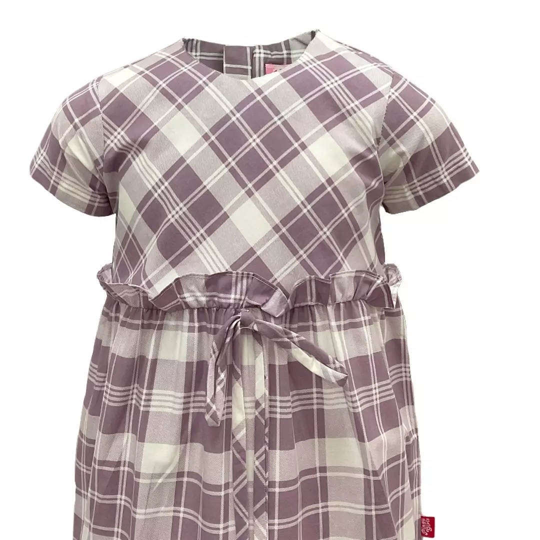 Pingu Dress Anak Perempuan Kotak - Kotak Pendek 90525526