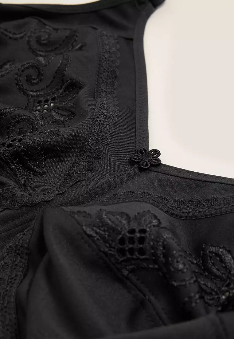 Total Support Embroidered Full Cup Bra