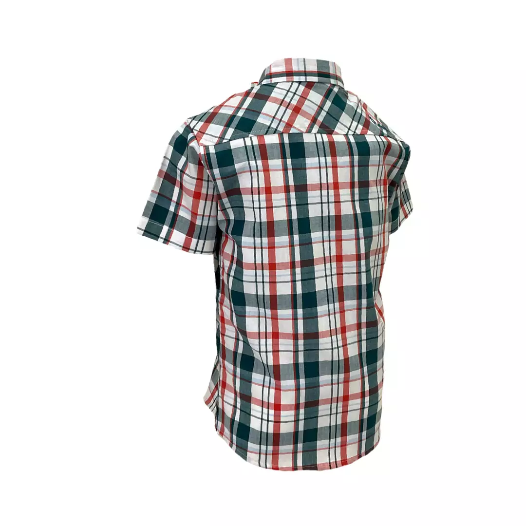 Pingu Kemeja Anak Laki Laki Kotak-Kotak Pendek Hijau 92200232