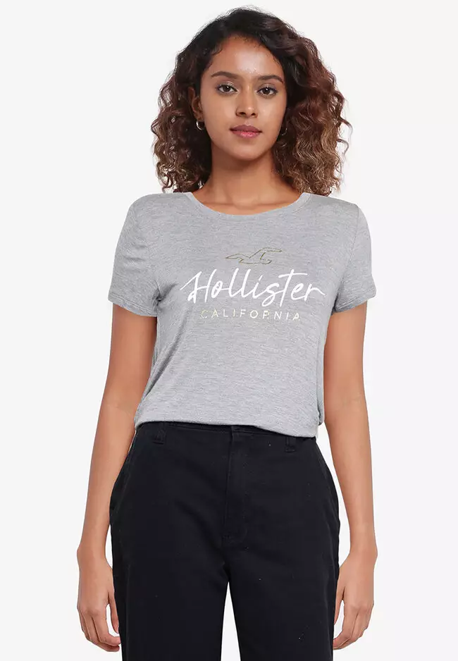 Buy Hollister Easy Logo Graphic Tee 2023 Online ZALORA Philippines