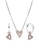PANDORA silver Pandora 14K Rose Gold-Plated Sparkling Freehand Heart Necklace Set (45cm) 5EA04AC1A3E143GS_1