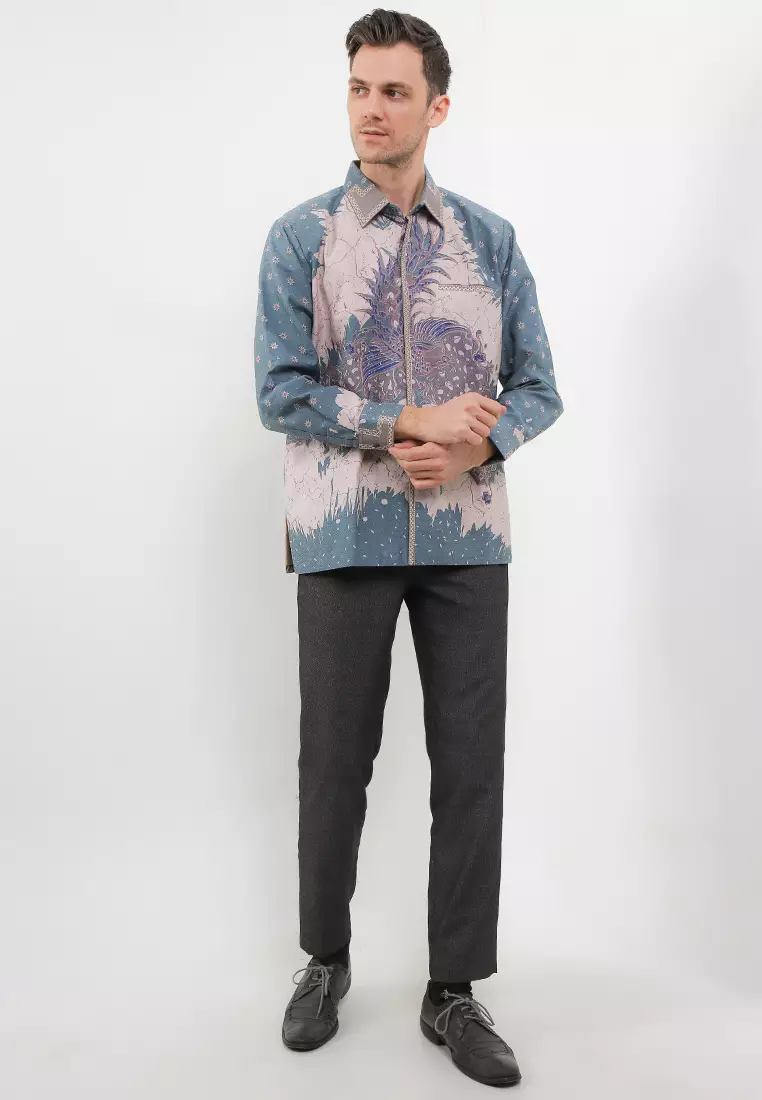 BATIK TALENTA EXCLUSIVE Lengan PANJNG DOBBY SMOCK KATUN HALUS WATER BIRD