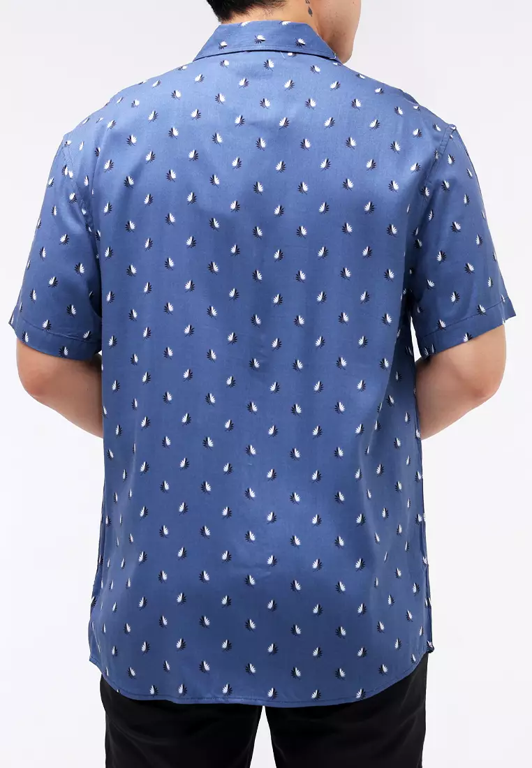 Printed Woven Polo Short Sleeves