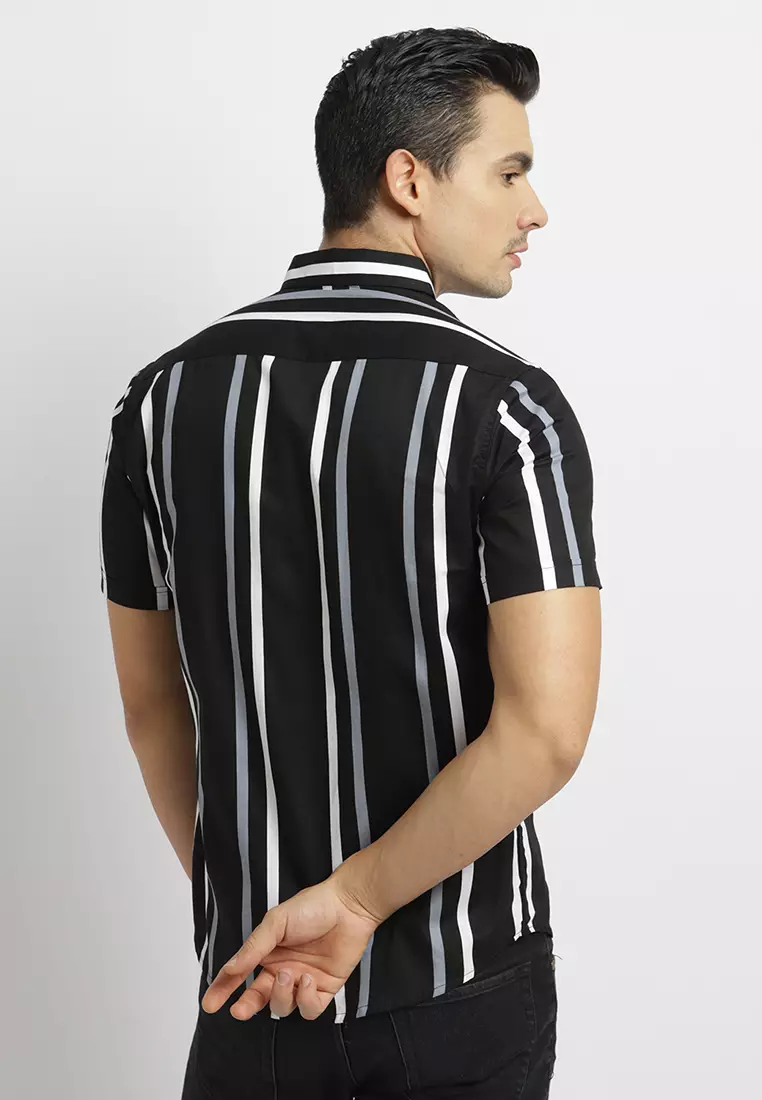 Kenzie Stripe Printing Shirt