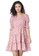 FabAlley pink Pink Polka Puff Sleeves Tiered Skater Dress F2555AA9FD6AC2GS_1