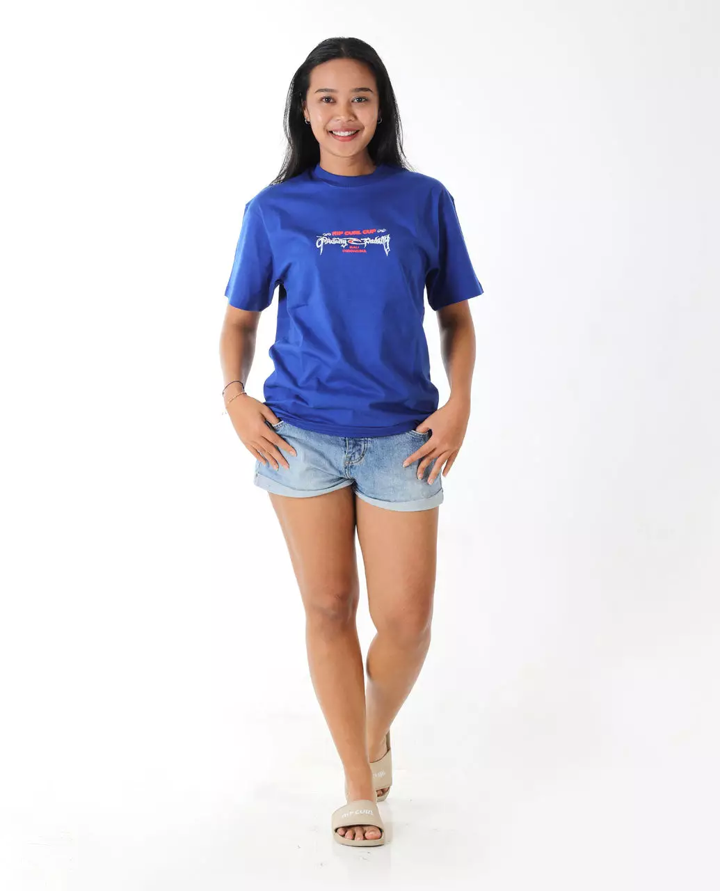 Rip Curl Unisex Padang Padang 25 Poster Tee - Cobalt