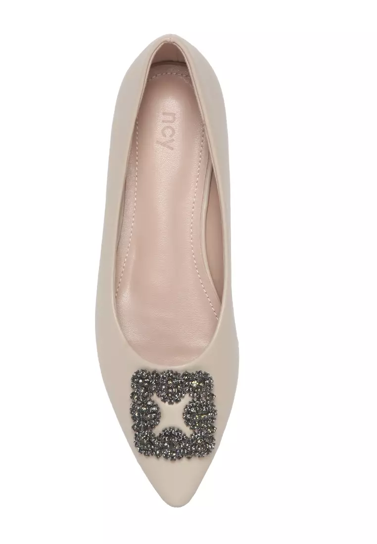 MALIA J2255-3 FLAT SHOES CREAM