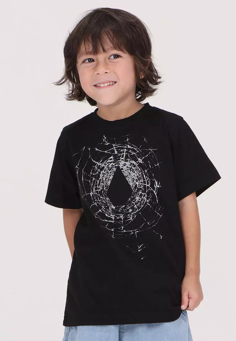 KRG CRACKED STONE SHORT SLEEVE TEE BLACK