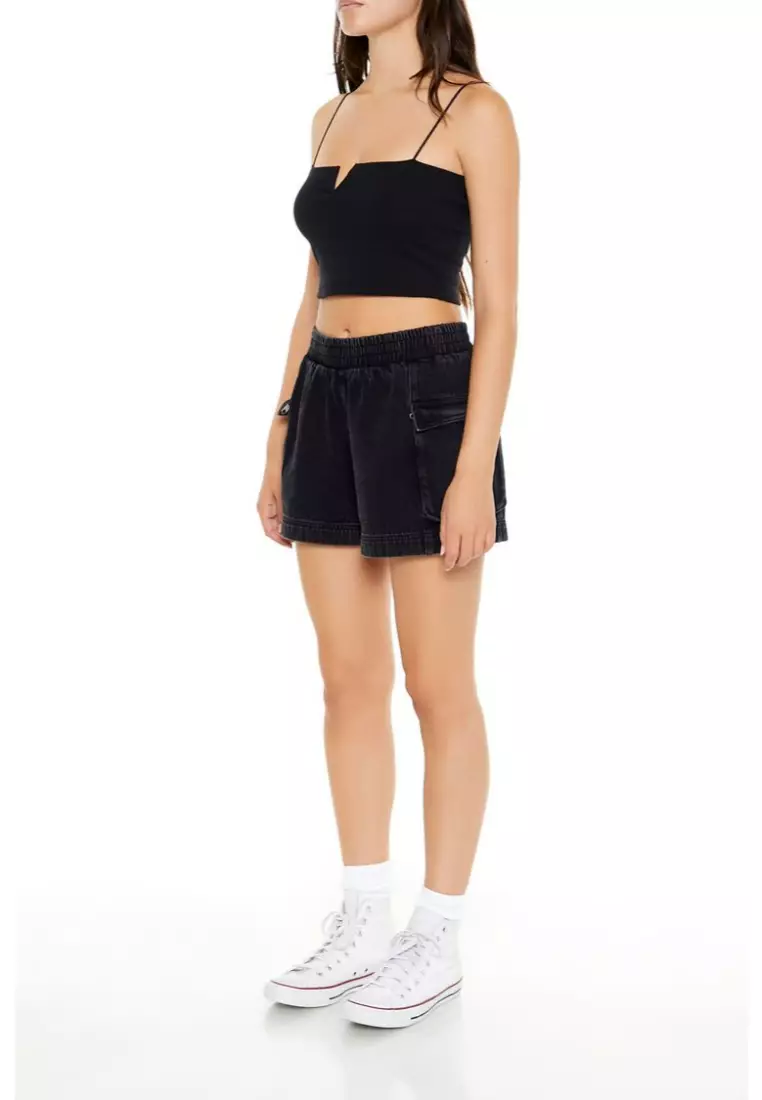 Forever 21 black high waisted shorts top