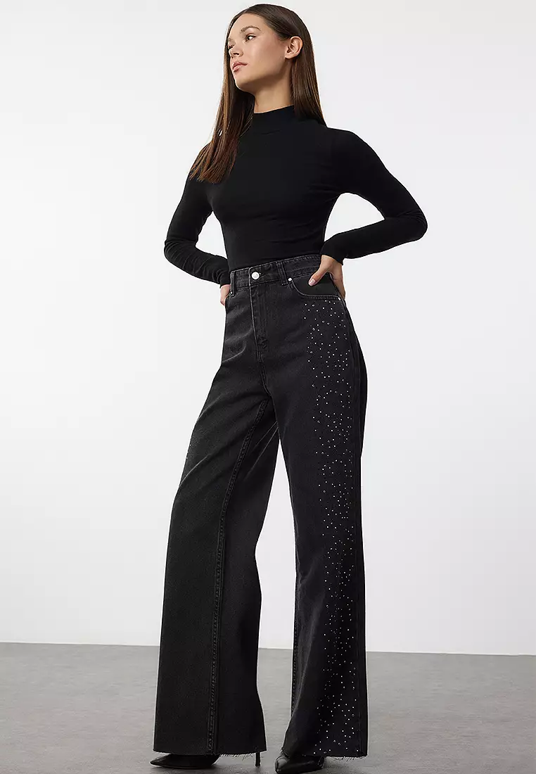 High Waist Wide Leg Jeans