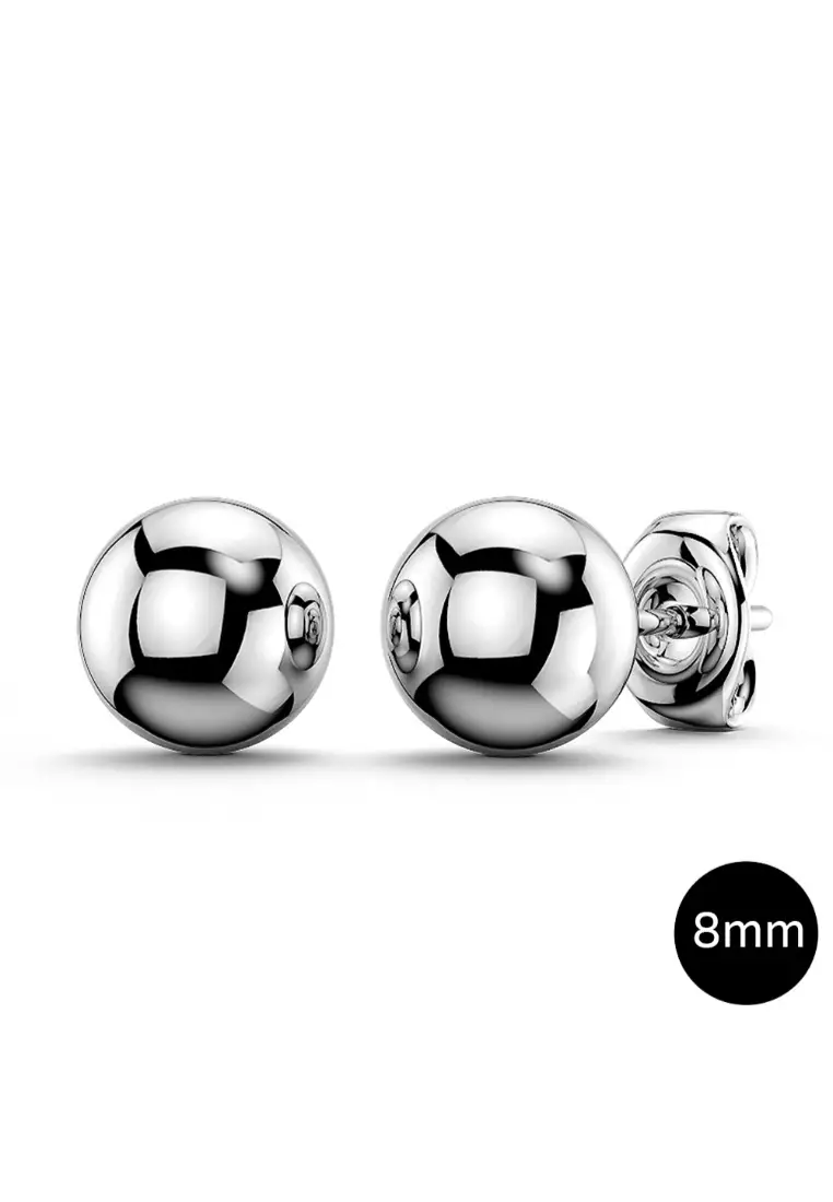 Gold ball stud deals earrings 8mm