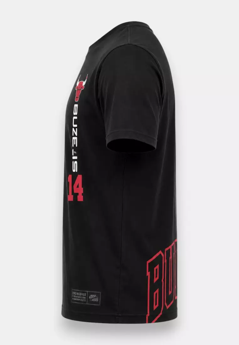 #14 Matas Buzelis Chicago Bulls Crew Neck T-Shirt for Men Speed Up Collection [6Q3]