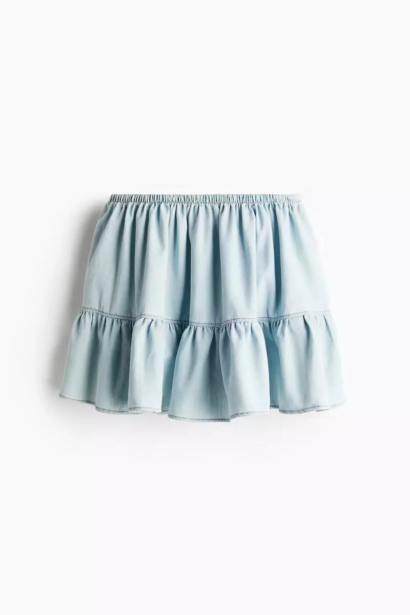 Flounced mini skirt