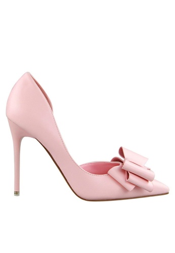Twenty Eight Shoes pink VANSA Double Bow D'orsay High Heels  VSW-H31682 91115SH6AF6EC1GS_1