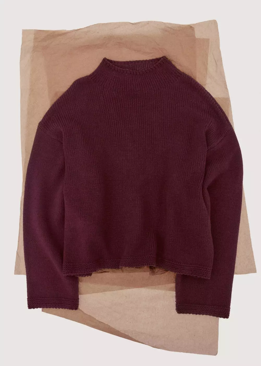 Sweater rajut kerah perkins