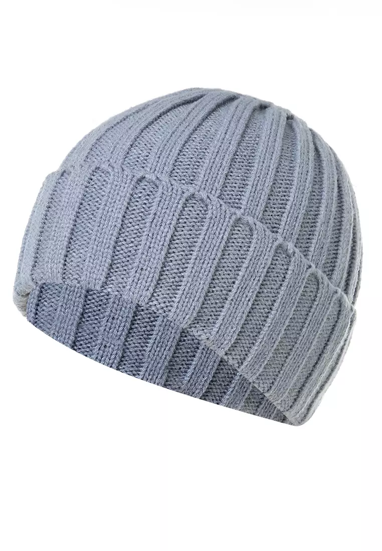Jumpt Topi Kupluk Rajut Beanie Wool Blends HIP HOP Unisex Material Acrylic ORIGINAL - Gray