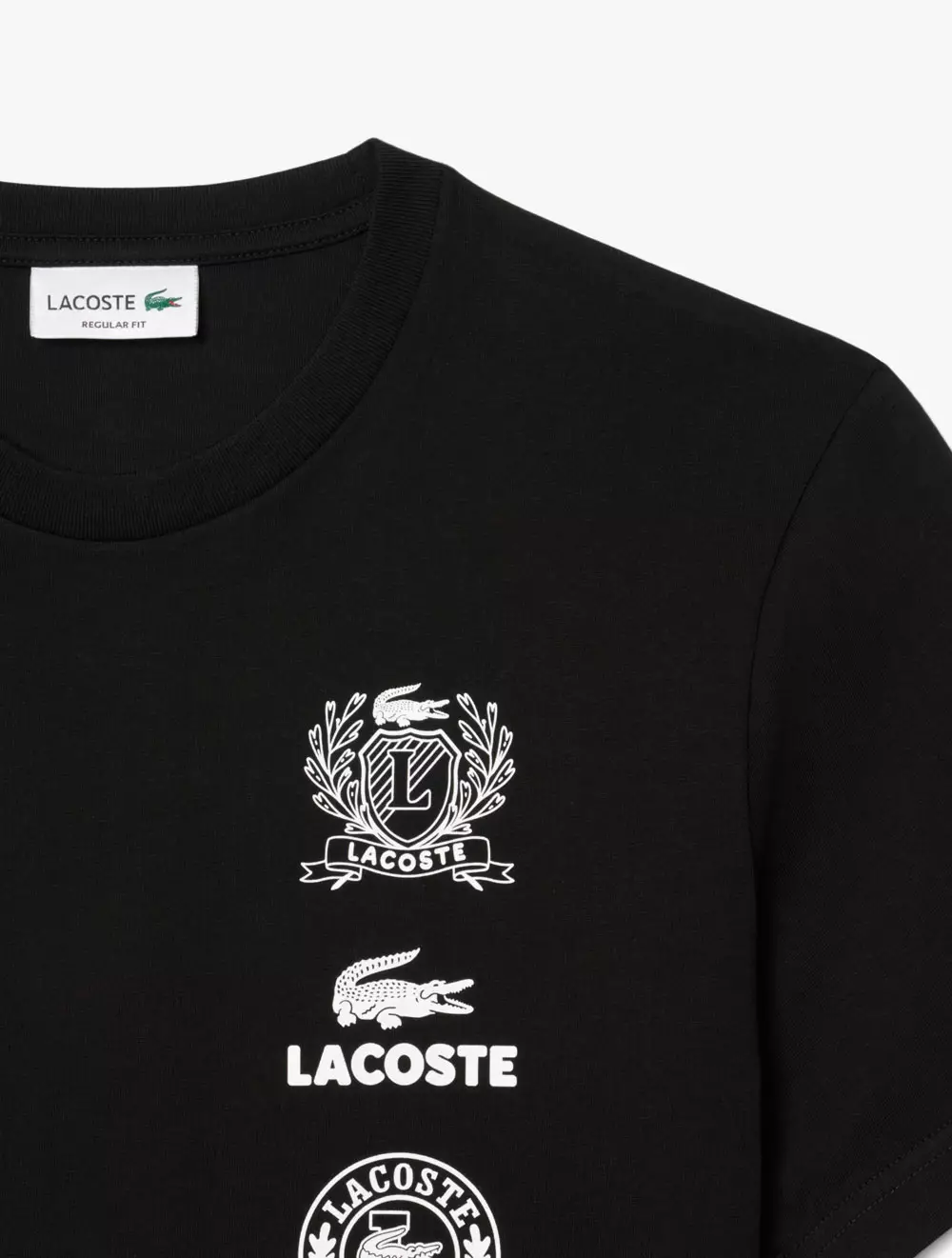 Regular Fit Printed Jersey T-Shirt - Black