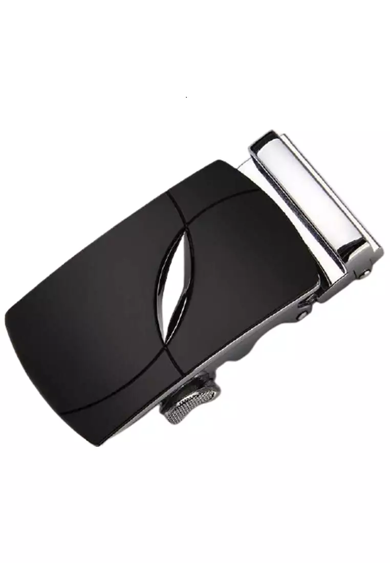 Ciptist Kepala Gesper Ikat Pinggang Metal Model 2 Lock Mechanism Material Metal ORIGINAL - Black