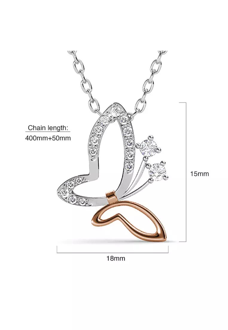 Butterfly Buff Necklace Embellished with SWAROVSKI® crystals
