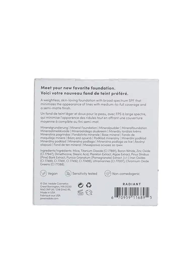 Jane Iredale - Purepressed Base Mineral Foundation Refill Spf 20 - Radiant 9.9g/0.35oz