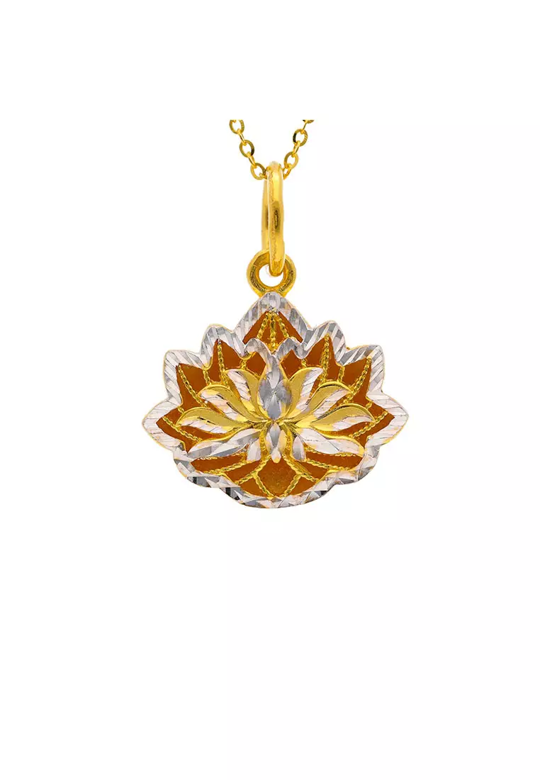 Arthesdam Jewellery 916 Gold Fortune Lotus Pendant