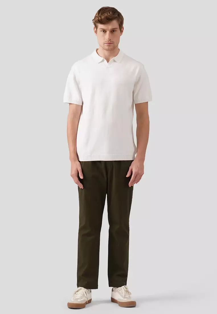 Regular Fit Pull Up Trousers