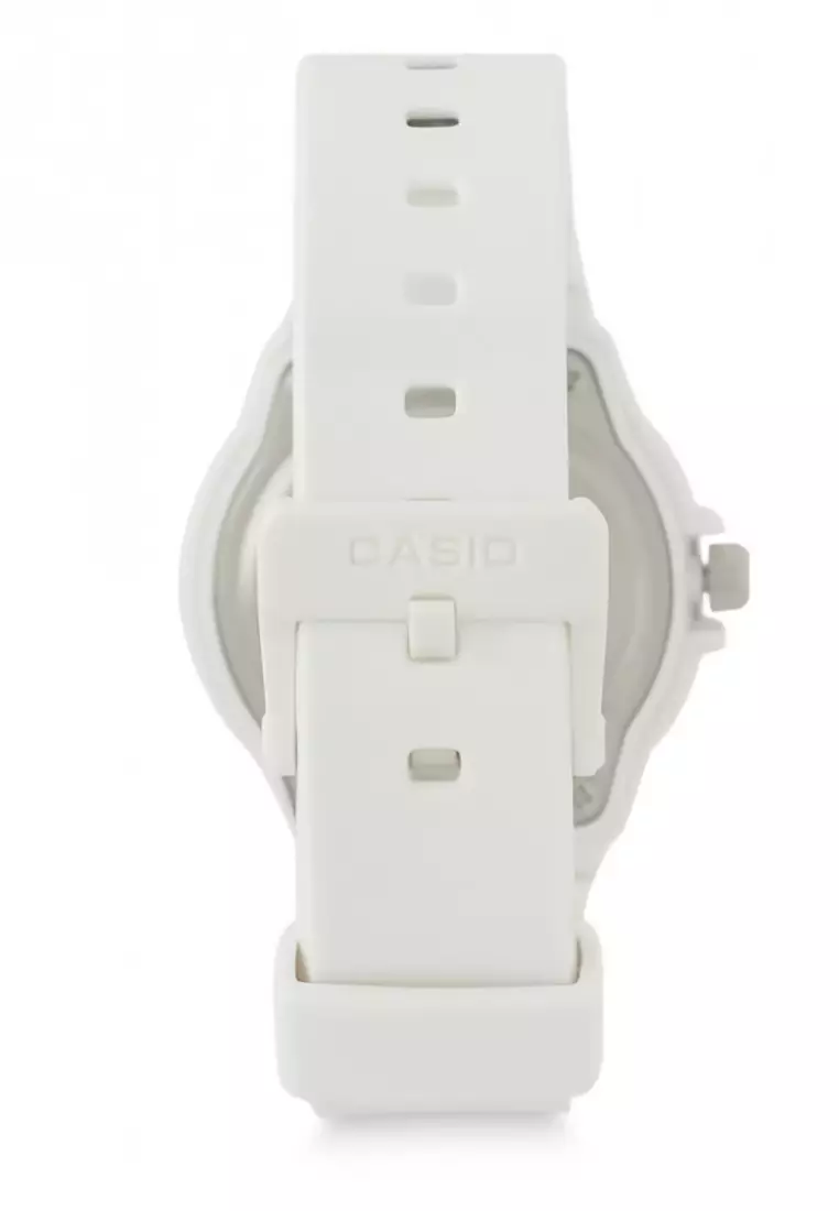Casio - Female Analog Watches - Jam Tangan Analog Wanita - White - Resin Strap - LRW-200H-4E3VDF