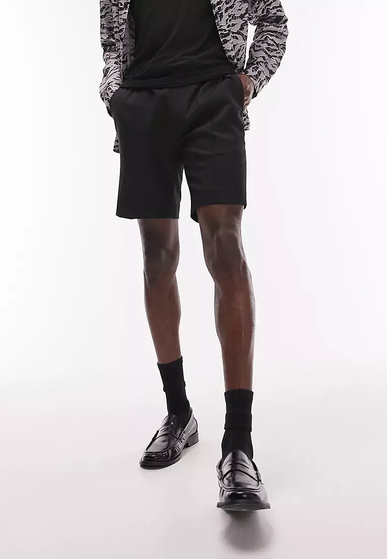 Topman Slim Pintuck Shorts ZALORA