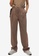 Mango brown Pleat Detail Trousers 1E06FAADF09817GS_1