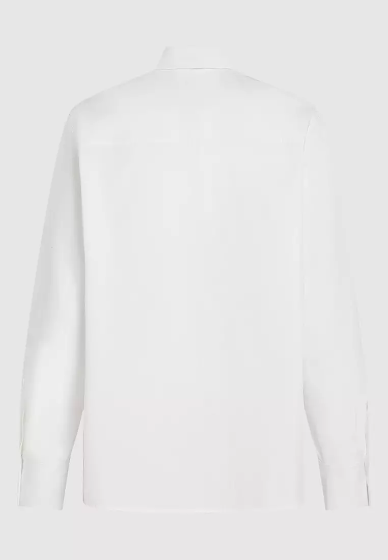Retro Poplin Bow Blouse