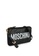 MOSCHINO black Leather Crossbody Bag with Logo (zt) 7698FAC84FB47AGS_3