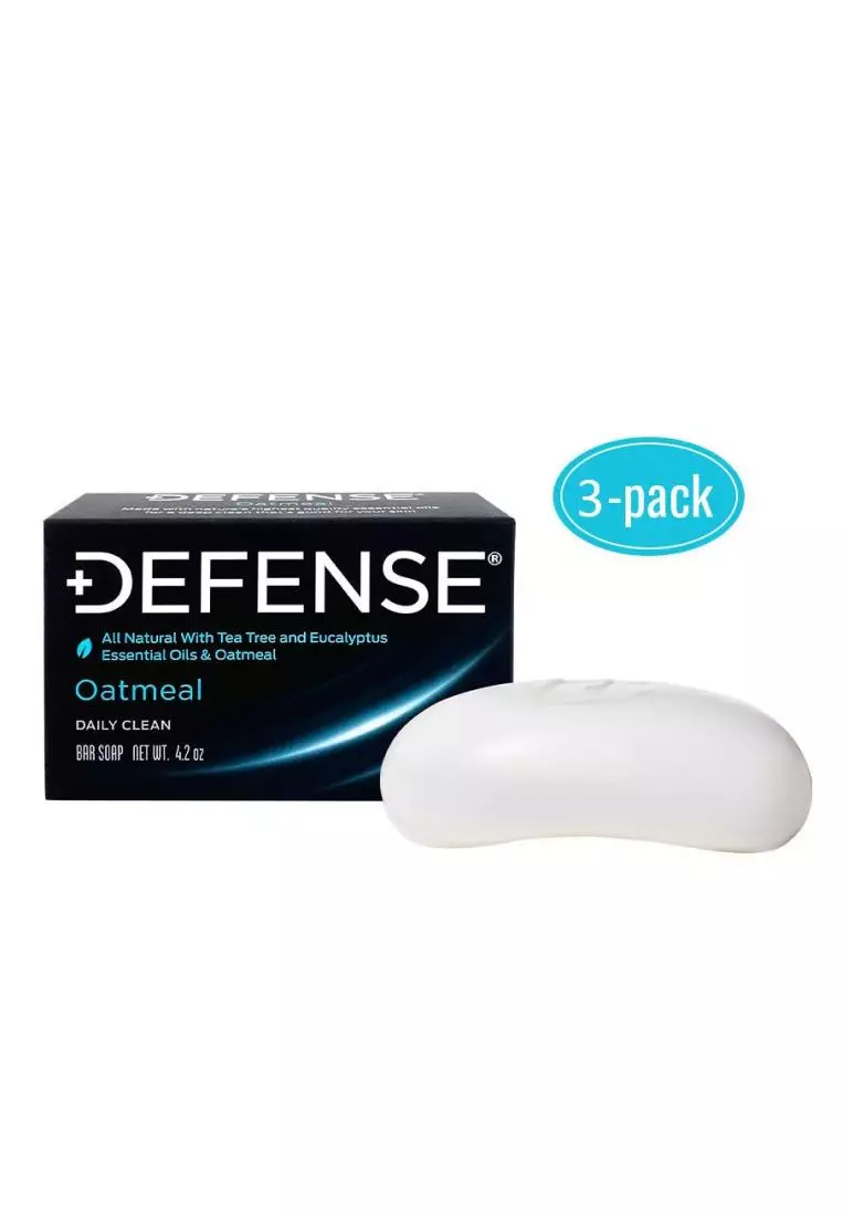 Buy Defense Soap Defense Soap Oatmeal Bar 3 pack + Dish 2024 Online