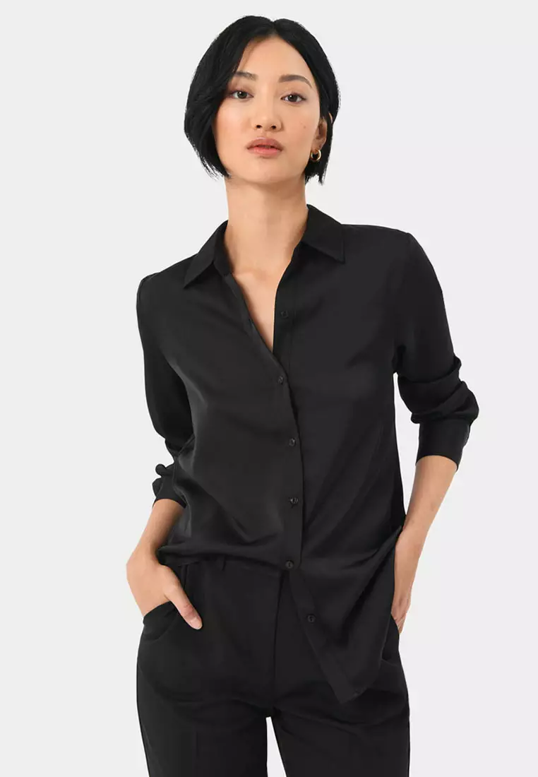 Coco Loose Fit Satin Blouse