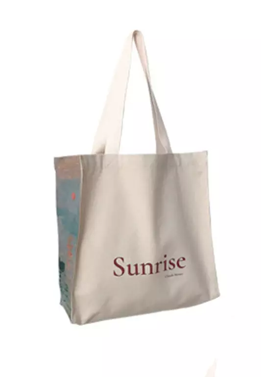 Sunrise Ooil Painting Printed Canvas Hand Bag CA072925