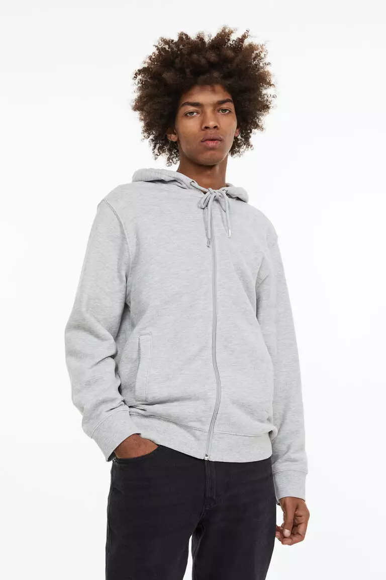 Regular Fit Zip-through hoodie
