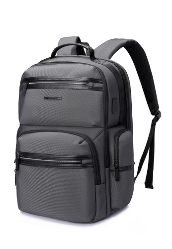 Bange grey Bange Nitro Laptop Backpack with USB Charging Port 40CC4ACD474E6EGS_1