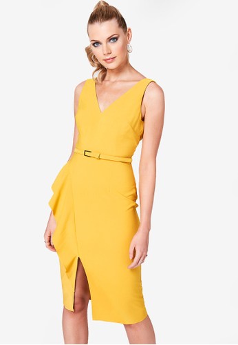 Jual Paper Dolls Bodycon Frill Dress Original Zalora Indonesia