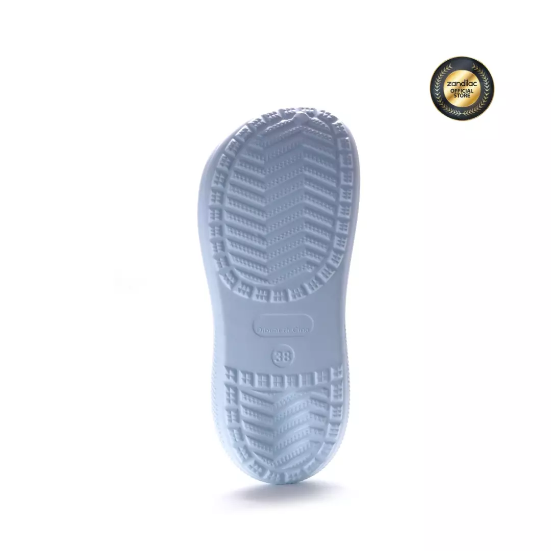 ZANDILAC - SANDAL WANITA DEWASA CH230090WD - BIRU AQUA full karet