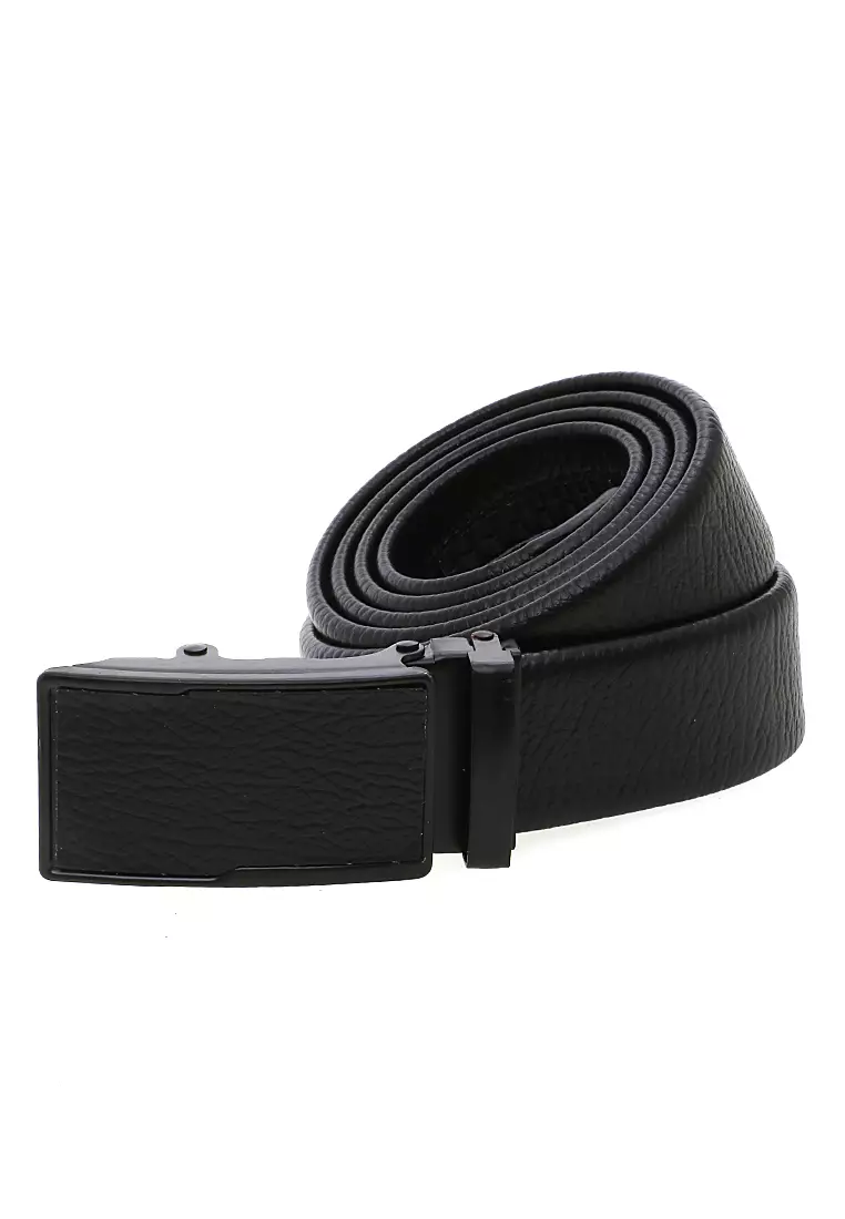 Ikat pinggang Pria kulit Formal Rel Autolock Belt Hitam