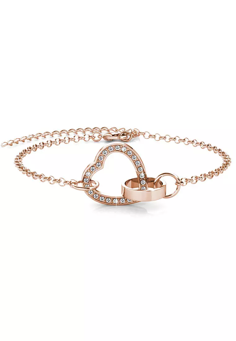Gold cheap heart bracelet