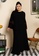 Lubna black Cotton Knit Plus Size Melur Co-Ord Set 77EAAAABA3CF63GS_3