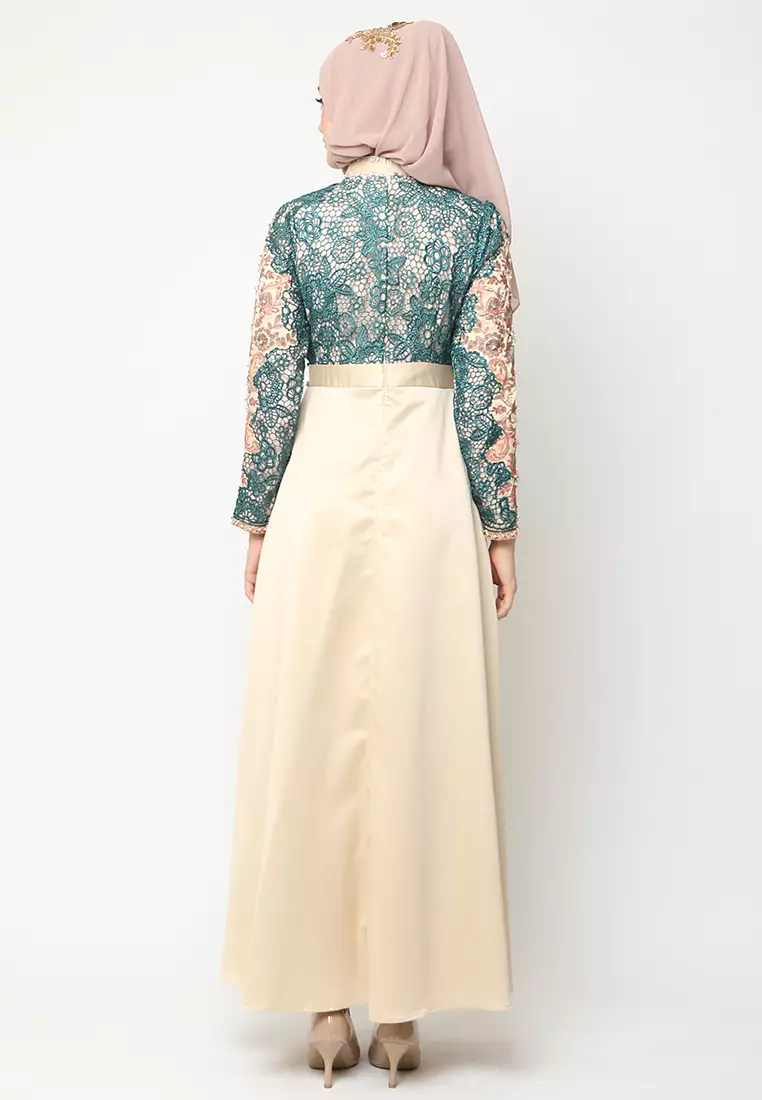 Bibiq Gamis Brokat Satin